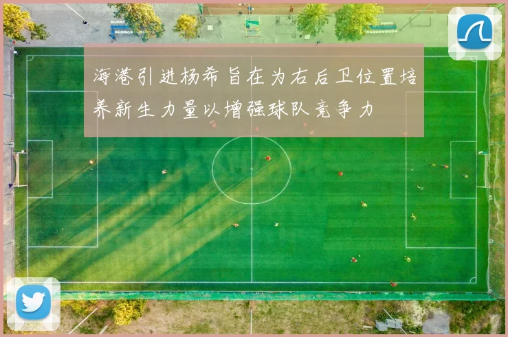 海港引进杨希旨在为右后卫位置培养新生力量以增强球队竞争力
