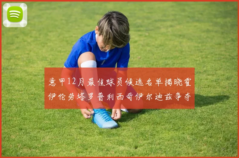 意甲12月最佳球员候选名单揭晓霍伊伦劳塔罗普利西奇伊尔迪兹争夺荣誉